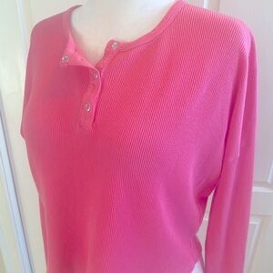 Bobi Los Angeles Pink Henley Top 🩷🩷🩷